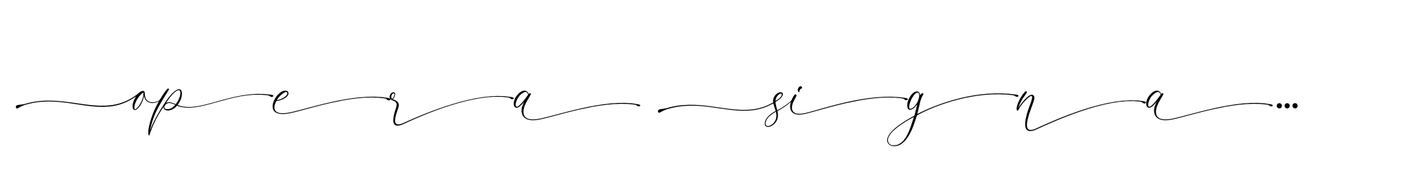 Opera Signature Script Swash image